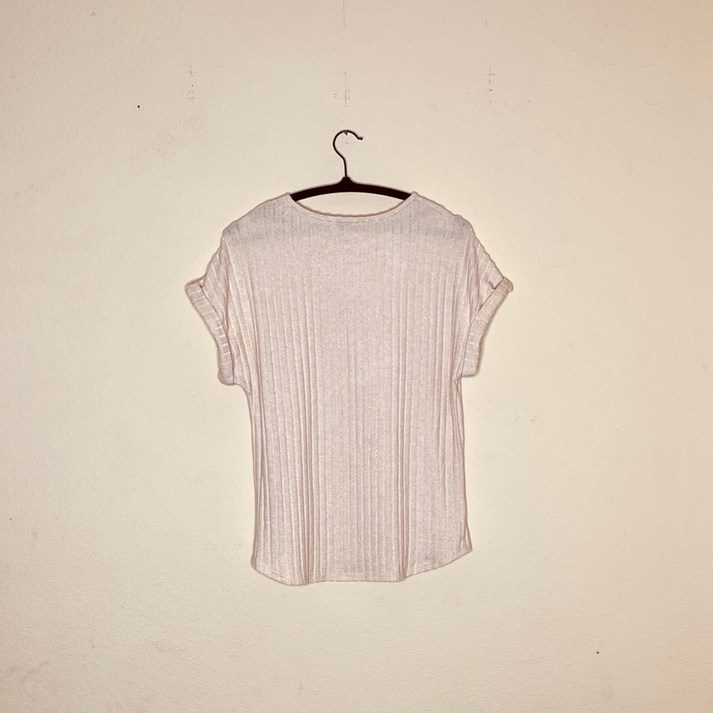 NWT Women’s Short Sleeve Ribbed Top Size L AUTOMET - Picture 11 of 11